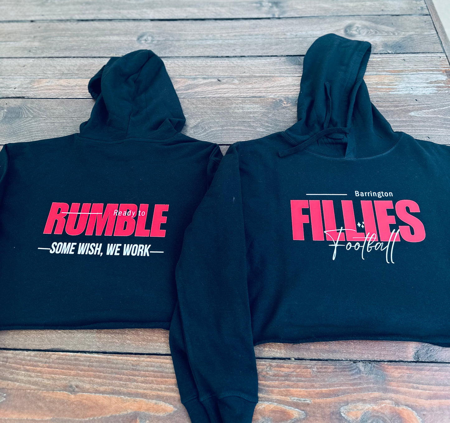 Fillies Football Crop Hoodie