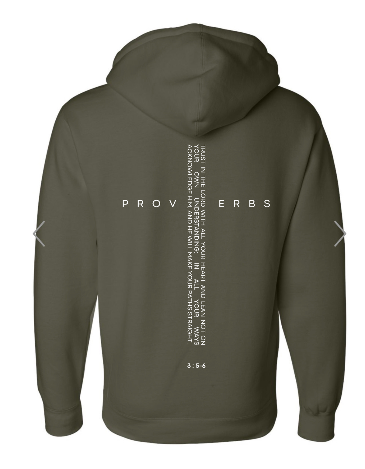 Proverbs Hoodie-Adult Premium, product photo