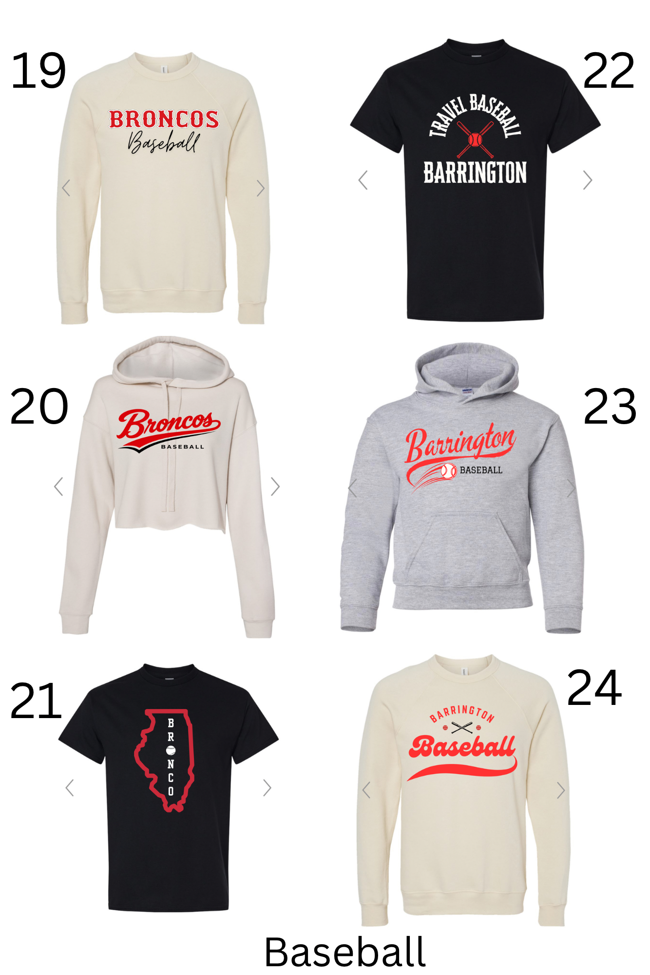 Adult Ladies Premium Short Waist hoodie (Baseball)