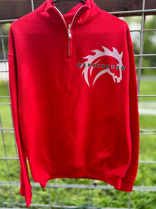 Unisex 1/4 Zip Cadet Collar Sweatshirt