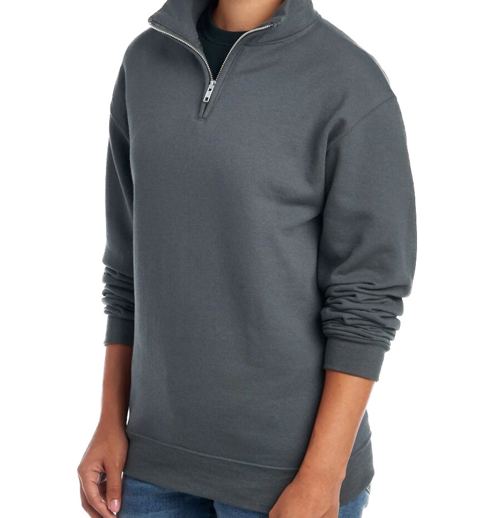 Adult Unisex 1/4 Zip Cadet Collar Sweatshirt (Barrington/60010), product photo