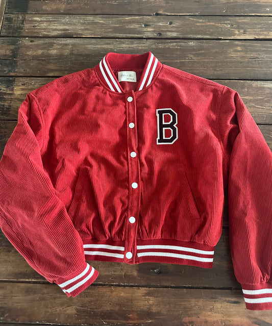 Ladies “varsity” jacket.