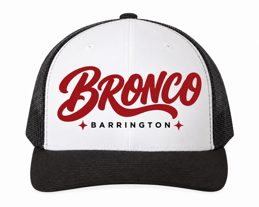 Retro Two Tone trucker shown with its finished design