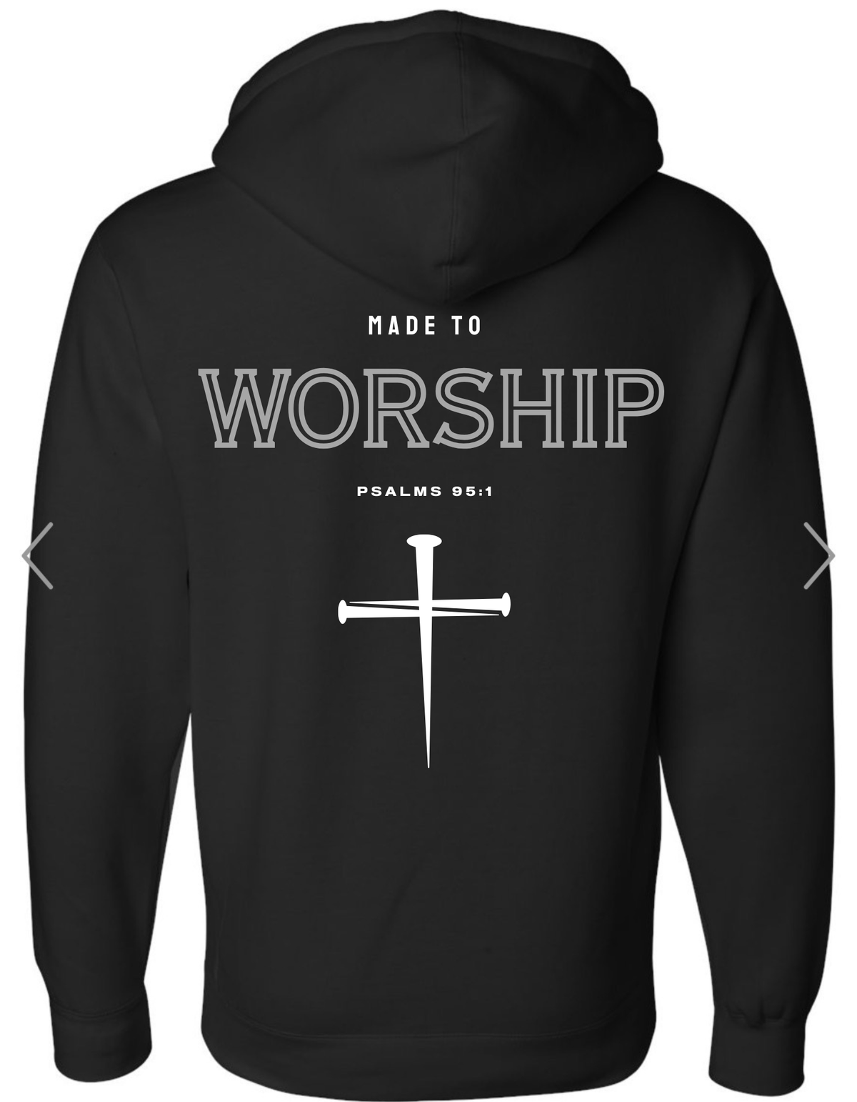 Made to Worship hoodie- Adult Premium, product photo
