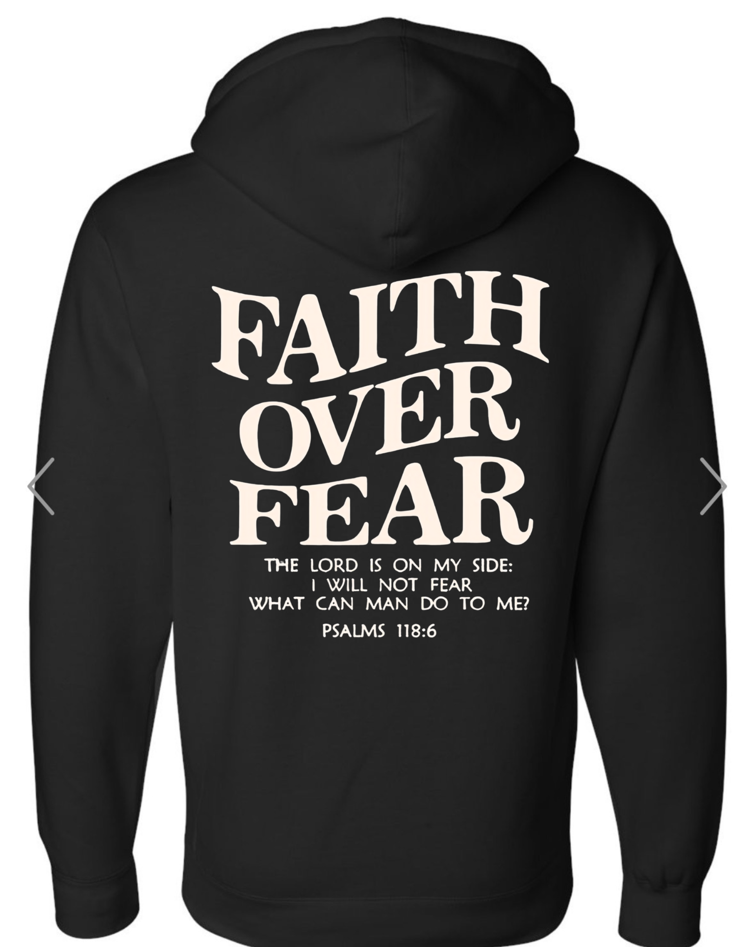Faith over Fear Hoodie-Adult Premium