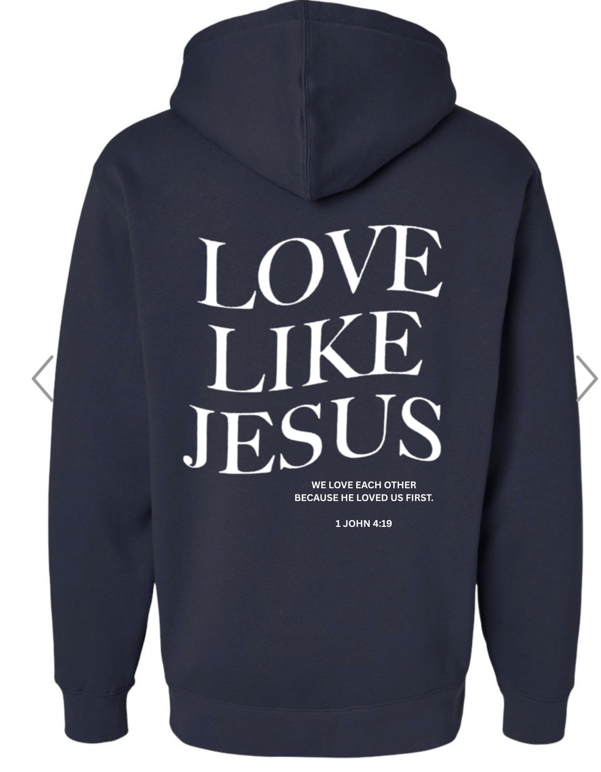 Love like Jesus Hoodie-Adult Premium, product photo