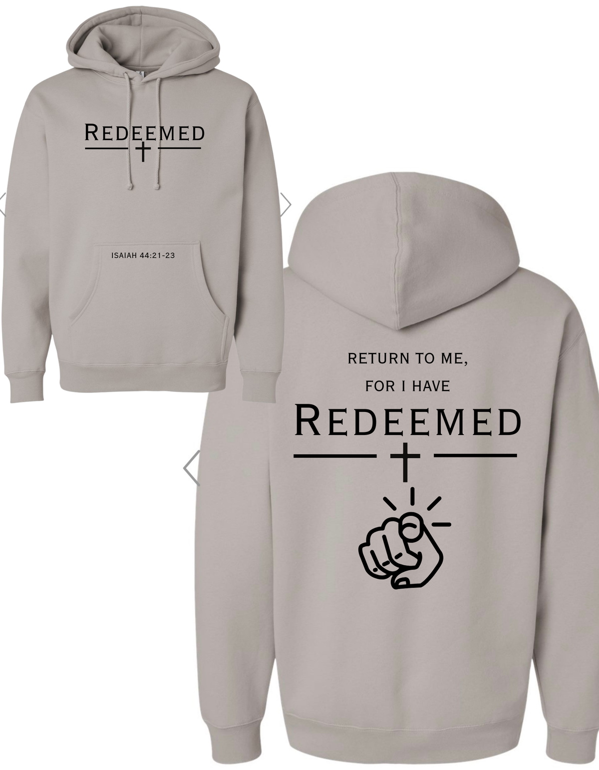 Redeemed hoodie- Adult Premium, product photo