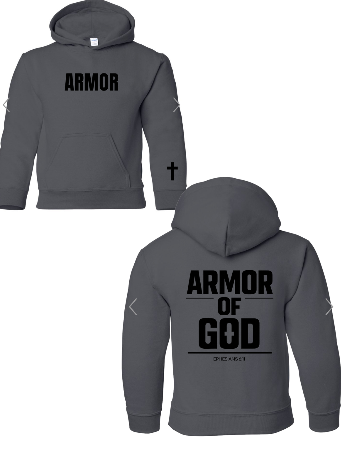 Armor of God hoodie- Youth/Adult, product photo