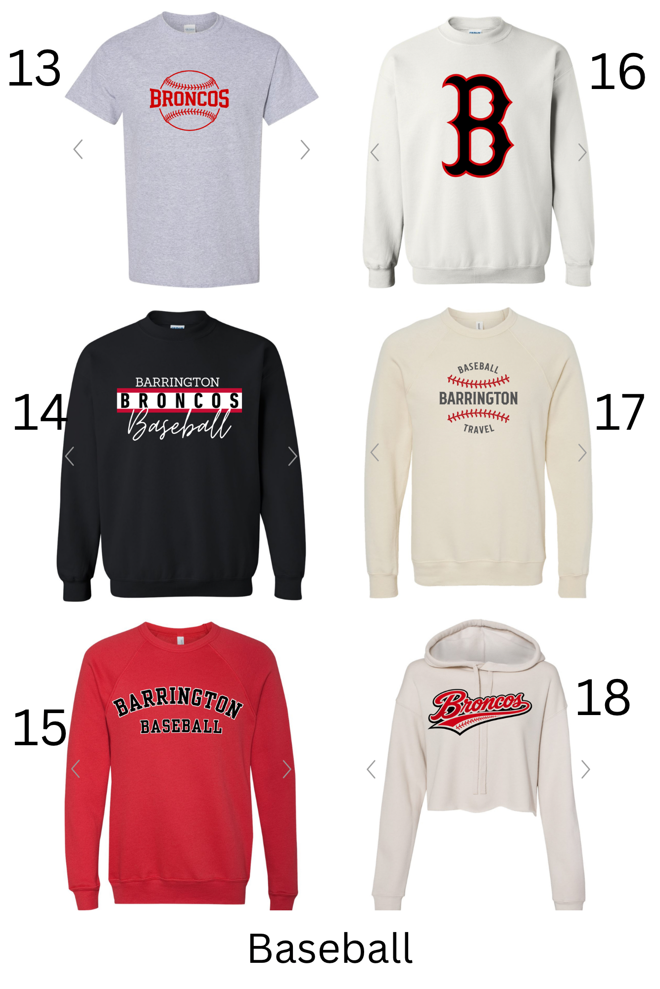 Adult Ladies Premium Short Waist hoodie (Baseball)