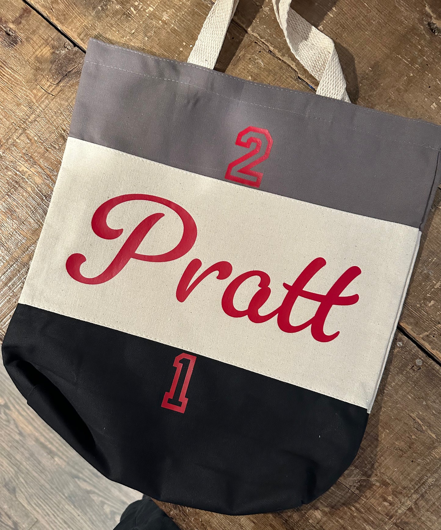 Color Block Lightweight Tote Bag