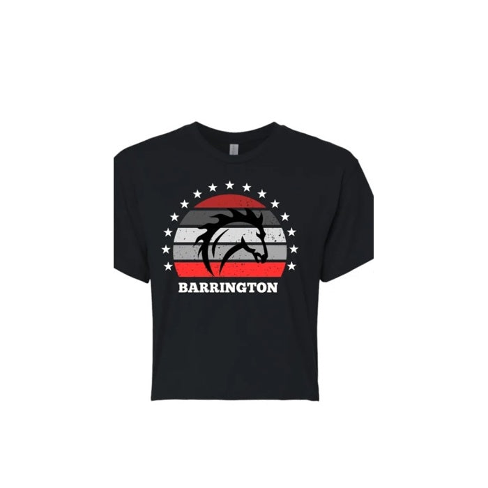 Barrington hometown design 1 shown on apparel
