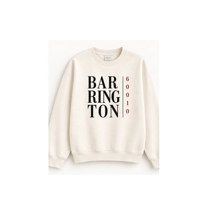 Barrington hometown design 13 shown on apparel