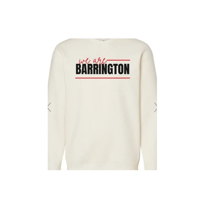Barrington hometown design 2 shown on apparel