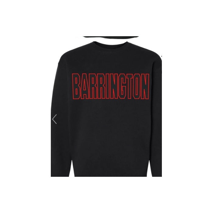 Barrington hometown design 23 shown on apparel