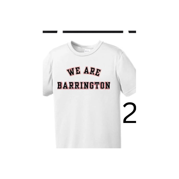 Barrington hometown design 24 shown on apparel