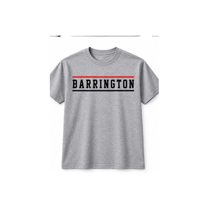 Barrington hometown design 5 shown on apparel