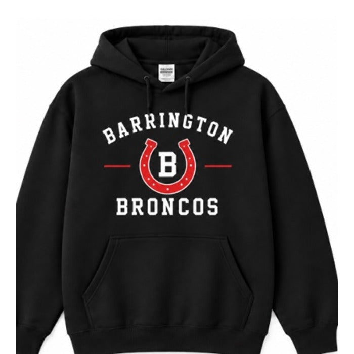 Barrington Broncos design 1 shown on apparel