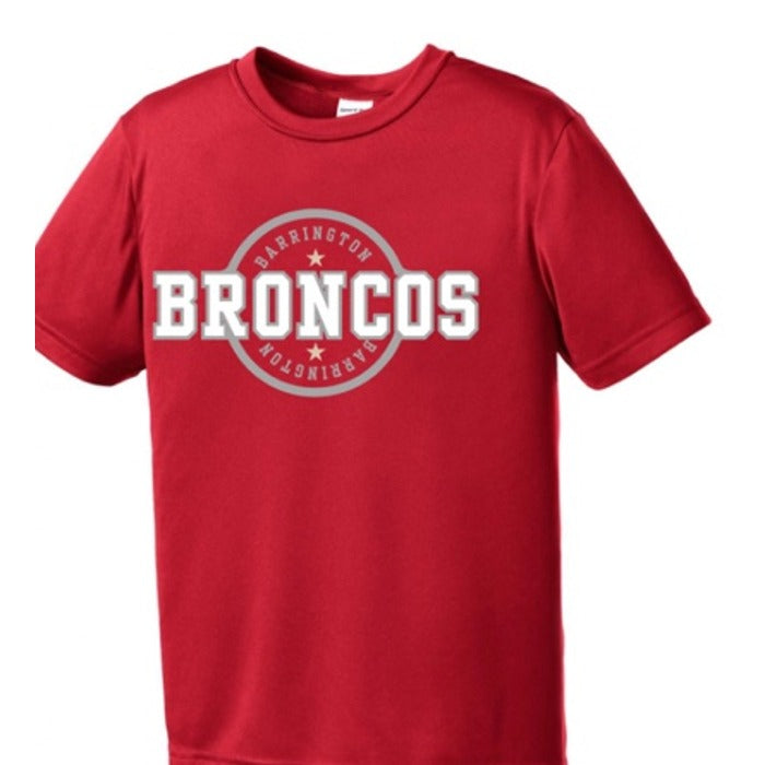 Barrington Broncos design 13 shown on apparel