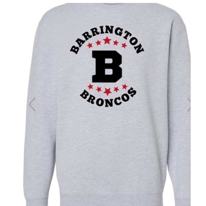 Barrington Broncos design 16 shown on apparel