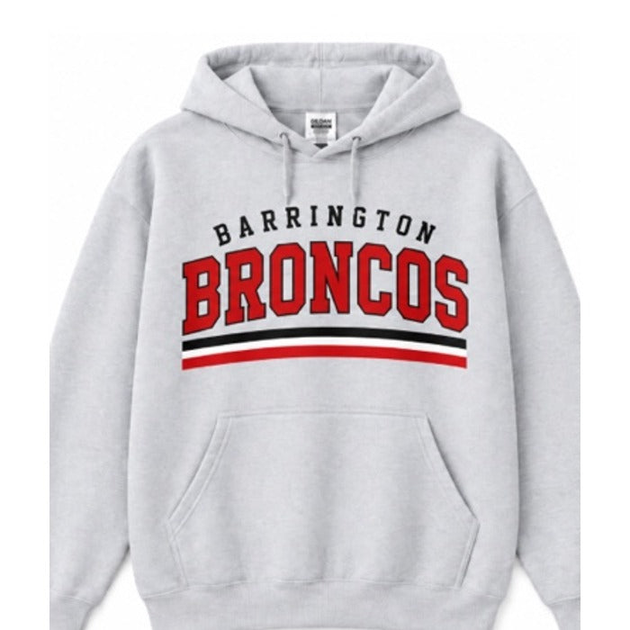 Barrington Broncos design 2 shown on apparel