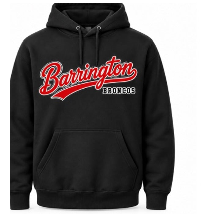 Barrington Broncos design 21 shown on apparel