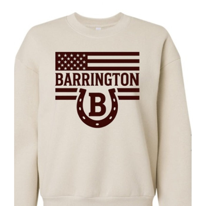 Barrington Broncos design 24 shown on apparel