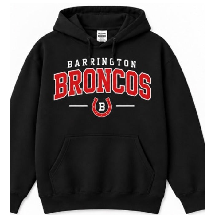 Barrington Broncos design 5 shown on apparel
