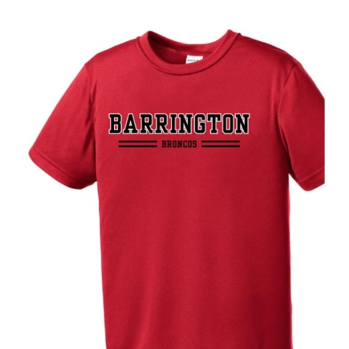 Barrington Broncos design 6 shown on apparel