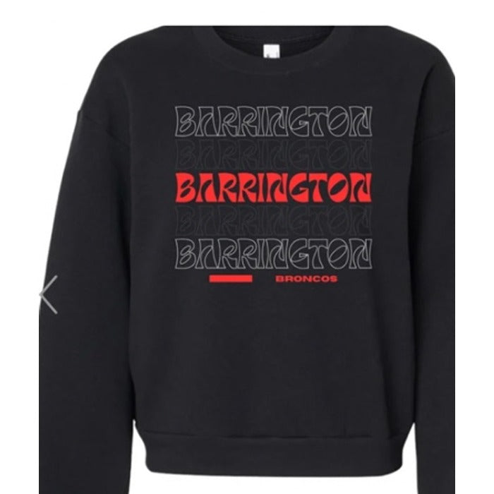 Barrington Broncos design 8 shown on apparel