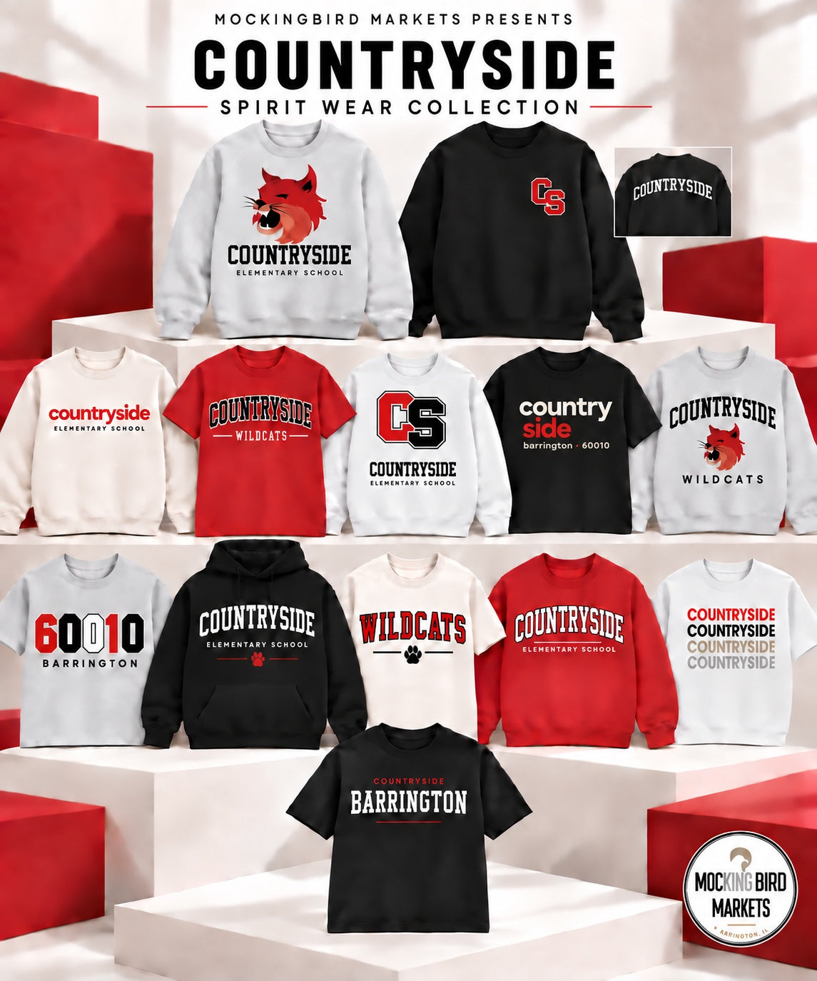 Sneak peek at the upcoming Countryside School spirit wear collection