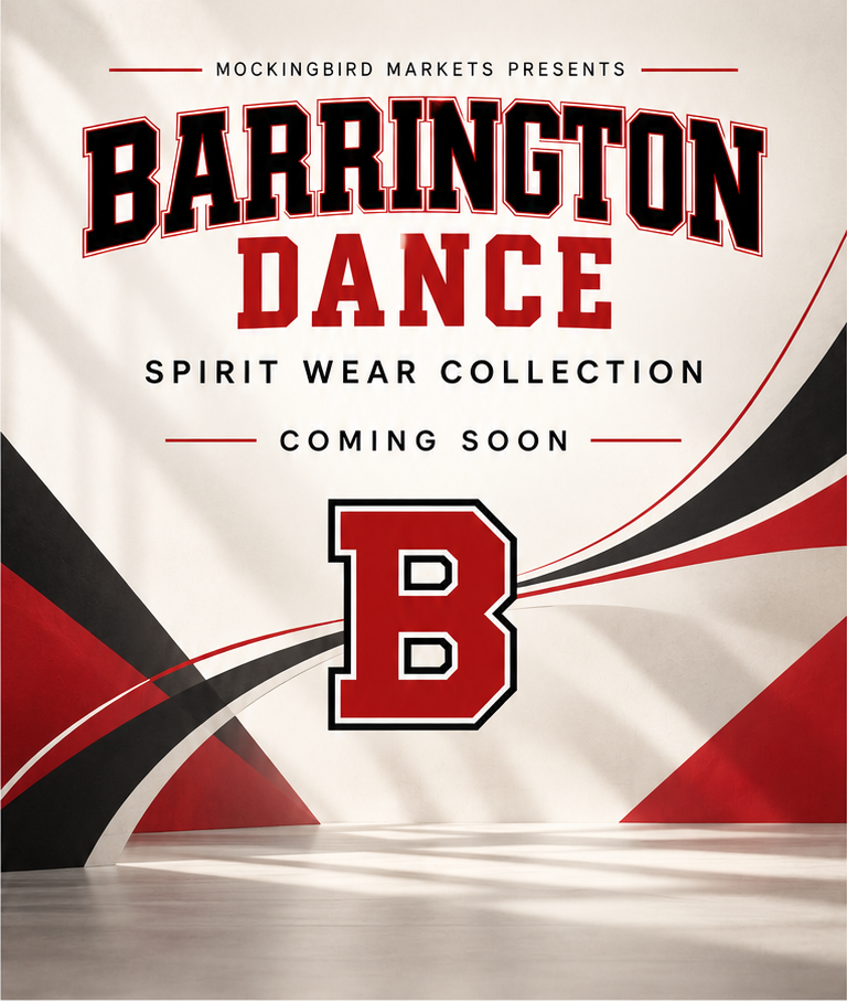Barrington Dance spirit wear collection coming soon
