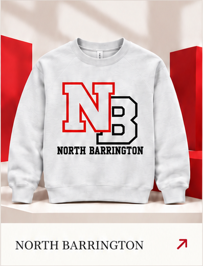 Gray North Barrington NB crewneck